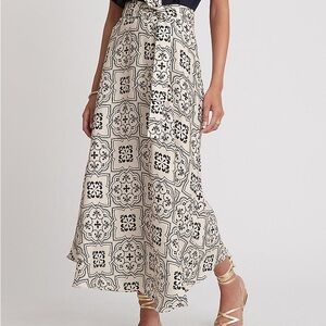 NWT Ann Taylor Tiled Tie Waist Maxi Skirt